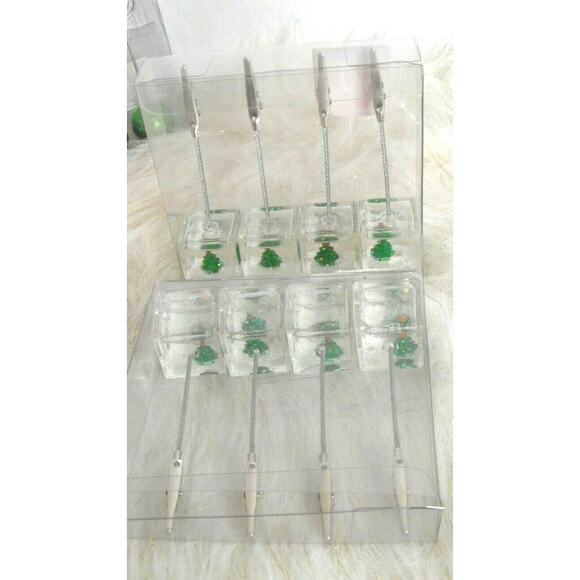 Paperchase Floating Christmas Tree Memo Clips SET OF 2 - Picture 2 of 2